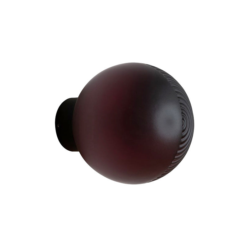 Global Living Room Wall Mount Lighting Dark Purple Glass 1-Light Modern Wall Sconce Lamp Clearhalo 'Cast Iron' 'Glass' 'Industrial' 'Modern wall lights' 'Modern' 'Tiffany' 'Traditional wall lights' 'Wall Lamps & Sconces' 'Wall Lights' Lighting' 758951