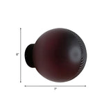 Global Living Room Wall Mount Lighting Dark Purple Glass 1-Light Modern Wall Sconce Lamp Clearhalo 'Cast Iron' 'Glass' 'Industrial' 'Modern wall lights' 'Modern' 'Tiffany' 'Traditional wall lights' 'Wall Lamps & Sconces' 'Wall Lights' Lighting' 758952