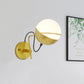 Gold Ball Wall Sconce Lighting Post Modern 1 Light Metallic Wall Lamp Fixture with Loop Clearhalo 'Cast Iron' 'Glass' 'Industrial' 'Modern wall lights' 'Modern' 'Tiffany' 'Traditional wall lights' 'Wall Lamps & Sconces' 'Wall Lights' Lighting' 759022