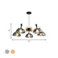 Modernism Dome Ceiling Chandelier Smoke Gray/Amber Glass 5 Bulbs Bedroom Pendant Light Fixture Clearhalo 'Ceiling Lights' 'Chandeliers' 'Modern Chandeliers' 'Modern' Lighting' 759089