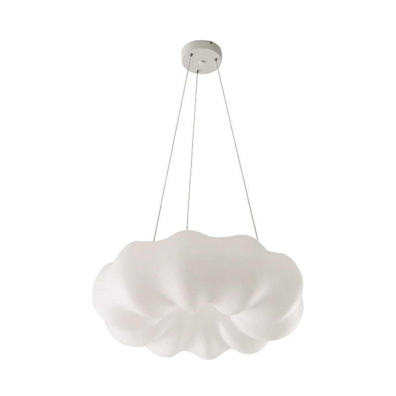 Cloud Bistro Pendant Lamp Plastic Minimalist Integrated LED Hanging Ceiling Light in White Clearhalo 'Ceiling Lights' 'Pendant Lights' 'Pendants' Lighting' 759325