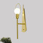 Modernist Loop Sconce Light Fixture Metallic 1/2-Head Bedroom Wall Mounted Lamp in Brass Clearhalo 'Cast Iron' 'Glass' 'Industrial' 'Modern wall lights' 'Modern' 'Tiffany' 'Traditional wall lights' 'Wall Lamps & Sconces' 'Wall Lights' Lighting' 759615