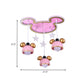 Resin Bear Head Flush Mounted Lamp Kids 3 Heads Pink and Brass Ceiling Fixture with Suspended Lampshade Clearhalo 'Ceiling Lights' 'Close To Ceiling Lights' 'Close to ceiling' 'Flush mount' Lighting' 760398