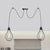 Iron Pear Cage Multiple Hanging Light Vintage 2/3/6-Light Coffee House Swag Pendulum Lamp in Black 2 Black Clearhalo 'Art Deco Pendants' 'Black' 'Cast Iron' 'Ceiling Lights' 'Ceramic' 'Crystal' 'Industrial Pendants' 'Industrial' 'Metal' 'Middle Century Pendants' 'Pendant Lights' 'Pendants' 'Rustic Pendants' 'Tiffany' Lighting' 760776