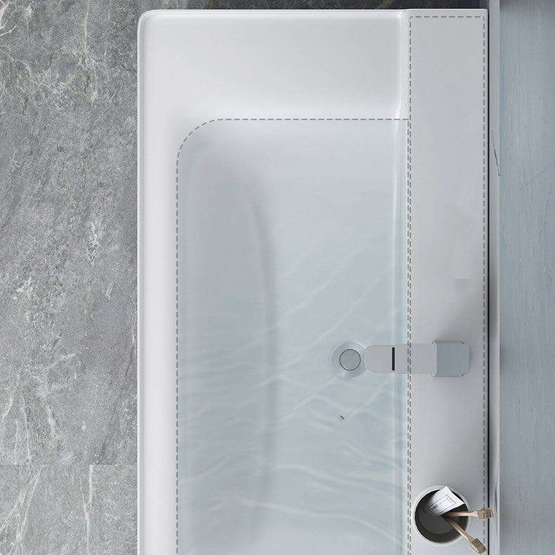 Glam Bathroom Vanity Single Ceramic Top Rectangular Bath Vanity Clearhalo 'Bathroom Remodel & Bathroom Fixtures' 'Bathroom Vanities' 'bathroom_vanities' 'Home Improvement' 'home_improvement' 'home_improvement_bathroom_vanities' 7610904