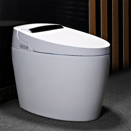 Elongated Smart Toilet Seat Bidet Antimicrobial Bidet Seat with Heated Seat Clearhalo 'Bathroom Remodel & Bathroom Fixtures' 'Bidets' 'Home Improvement' 'home_improvement' 'home_improvement_bidets' 'Toilets & Bidets' 7612365