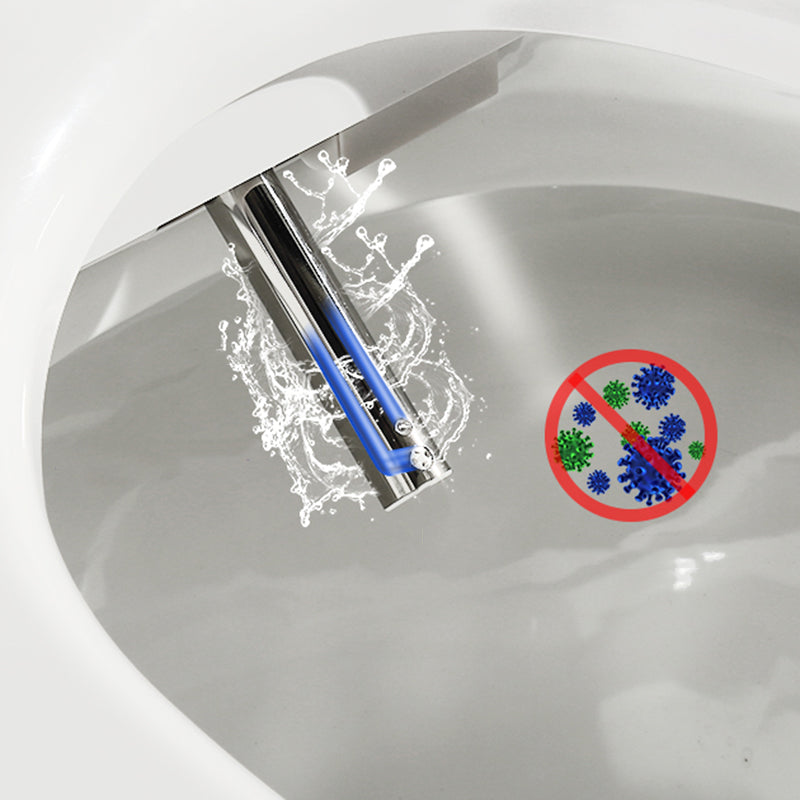 Elongated Smart Toilet Seat Bidet Antimicrobial Bidet Seat with Heated Seat Clearhalo 'Bathroom Remodel & Bathroom Fixtures' 'Bidets' 'Home Improvement' 'home_improvement' 'home_improvement_bidets' 'Toilets & Bidets' 7612369