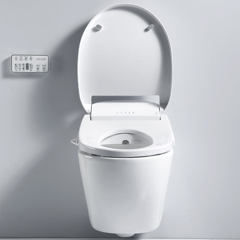 15" W Wall Hung Toilet Set Ceramic Elongated Smart Bidet with Tank Clearhalo 'Bathroom Remodel & Bathroom Fixtures' 'Bidets' 'Home Improvement' 'home_improvement' 'home_improvement_bidets' 'Toilets & Bidets' 7612411