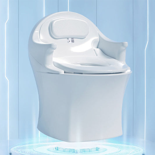 Smart All-In-One Toilet Seat Bidet 23.6" W Elongated Bidet Seat in Ceramic Clearhalo 'Bathroom Remodel & Bathroom Fixtures' 'Bidets' 'Home Improvement' 'home_improvement' 'home_improvement_bidets' 'Toilets & Bidets' 7612424