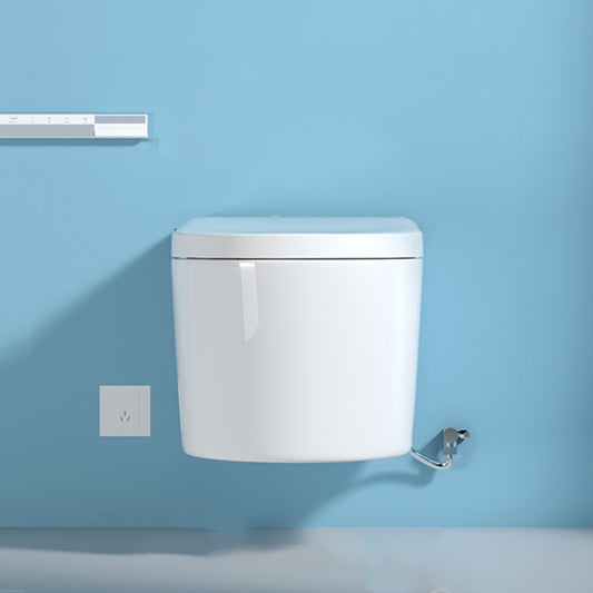 White All-In-One Smart Bidet with Tank 15" Wide Wall Mount Bidet Clearhalo 'Bathroom Remodel & Bathroom Fixtures' 'Bidets' 'Home Improvement' 'home_improvement' 'home_improvement_bidets' 'Toilets & Bidets' 7612436