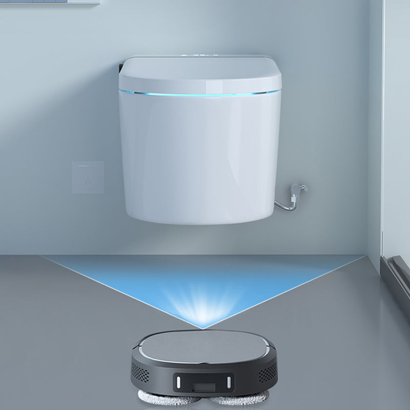 Ceramic Smart Toilet Dual Flush Wall Mounted Bidet with Dryer Clearhalo 'Bathroom Remodel & Bathroom Fixtures' 'Bidets' 'Home Improvement' 'home_improvement' 'home_improvement_bidets' 'Toilets & Bidets' 7612484