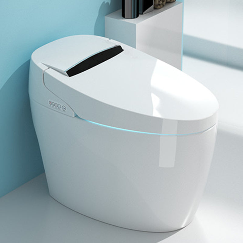 Contemporary Smart Bidet Deodorizing and Antimicrobial Floor Mount Bidet Automatic Lid( Top Configuration) Clearhalo 'Bathroom Remodel & Bathroom Fixtures' 'Bidets' 'Home Improvement' 'home_improvement' 'home_improvement_bidets' 'Toilets & Bidets' 7612522