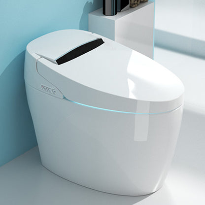Contemporary Smart Bidet Deodorizing and Antimicrobial Floor Mount Bidet Automatic Lid( Top Configuration) Clearhalo 'Bathroom Remodel & Bathroom Fixtures' 'Bidets' 'Home Improvement' 'home_improvement' 'home_improvement_bidets' 'Toilets & Bidets' 7612522
