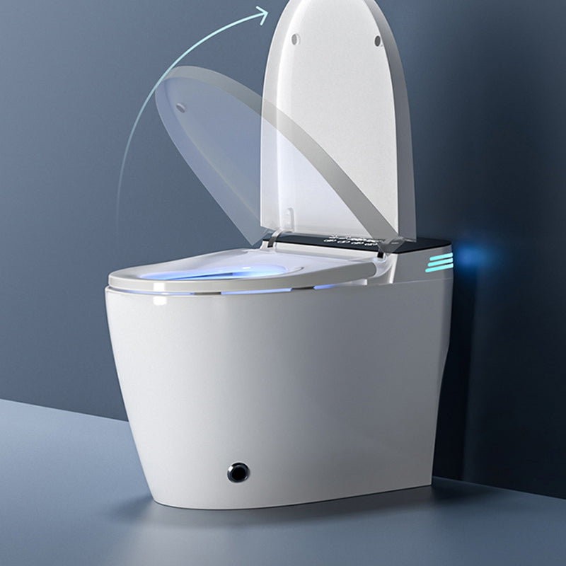 Contemporary Smart Bidet Deodorizing and Antimicrobial Floor Mount Bidet Clearhalo 'Bathroom Remodel & Bathroom Fixtures' 'Bidets' 'Home Improvement' 'home_improvement' 'home_improvement_bidets' 'Toilets & Bidets' 7612531
