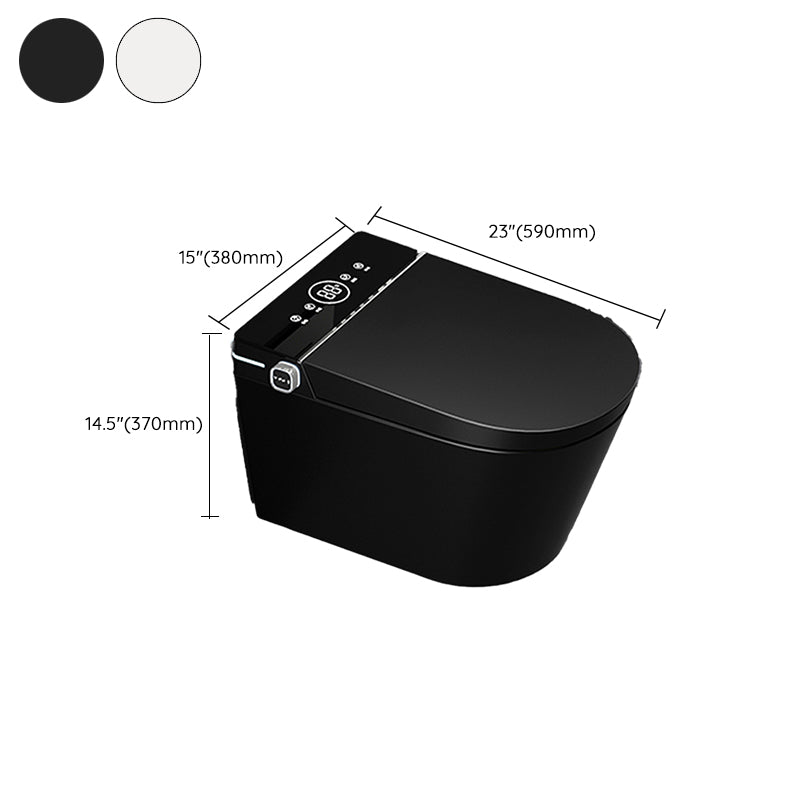 Elongated Toilet Seat Bidet Contemporary Bidet Toilet, Seat Remote Control Included Clearhalo 'Bathroom Remodel & Bathroom Fixtures' 'Bidets' 'Home Improvement' 'home_improvement' 'home_improvement_bidets' 'Toilets & Bidets' 7626002