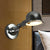Metallic Dome Shade Wall Lighting Vintage Style 1 Light Bedroom Rotatable Sconce Light with Ring in White/Red Chrome Clearhalo 'Art deco wall lights' 'Cast Iron' 'Glass' 'Industrial wall lights' 'Industrial' 'Middle century wall lights' 'Modern' 'Rustic wall lights' 'Tiffany' 'Traditional wall lights' 'Wall Lamps & Sconces' 'Wall Lights' Lighting' 762651