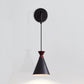Iron Conical Wall Light Sconce Minimalism 1 Head Black/Grey/White Wall Mounted Lamp with Hanging Cord Clearhalo 'Cast Iron' 'Glass' 'Industrial' 'Modern wall lights' 'Modern' 'Tiffany' 'Traditional wall lights' 'Wall Lamps & Sconces' 'Wall Lights' Lighting' 763037