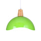 Waving Dome Hanging Lighting Macaron Iron 1-Light Pink/Yellow/Green Finish Pendulum Lamp for Dining Room Clearhalo 'Ceiling Lights' 'Modern Pendants' 'Modern' 'Pendant Lights' 'Pendants' Lighting' 763114