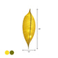 Leaf Shape Wall Light Sconce Art Deco Fabric 3-Bulb Bedside Wall Mounted Lamp in Yellow/Green Clearhalo 'Cast Iron' 'Glass' 'Industrial' 'Modern wall lights' 'Modern' 'Tiffany' 'Traditional wall lights' 'Wall Lamps & Sconces' 'Wall Lights' Lighting' 763386