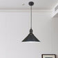 Black/White Finish Conical Ceiling Pendant Farmhouse Style Metal 1 Head Indoor Hanging Light Fixture Clearhalo 'Art Deco Pendants' 'Black' 'Cast Iron' 'Ceiling Lights' 'Ceramic' 'Crystal' 'Industrial Pendants' 'Industrial' 'Metal' 'Middle Century Pendants' 'Pendant Lights' 'Pendants' 'Rustic Pendants' 'Tiffany' Lighting' 763561