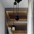 Nautical Style Pulley Pendant Light with Cage Shade 1 Light Metal Kitchen Hanging Lamp in Black Black Clearhalo 'Art Deco Pendants' 'Black' 'Cast Iron' 'Ceiling Lights' 'Ceramic' 'Crystal' 'Industrial Pendants' 'Industrial' 'Metal' 'Middle Century Pendants' 'Pendant Lights' 'Pendants' 'Rustic Pendants' 'Tiffany' Lighting' 763685
