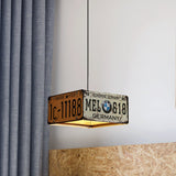 Square Chandelier Lamp with 39" Adjustable Cord Industrial Iron Triple Light Pendant Lighting Clearhalo 'Ceiling Lights' 'Chandeliers' Lighting' options 763747