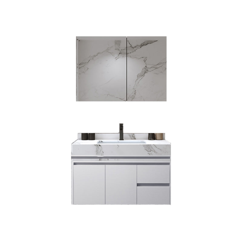 Wall Mount Wood Sink Vanity Modern Bathroom Sink Vanity with Mirror Vanity & Faucet & Mirror Cabinet https: res.litfad.com site img item 2023 02 24 7639874 1200x1200.jpg Clearhalo 'Bathroom Remodel & Bathroom Fixtures' 'Bathroom Vanities' 'bathroom_vanities' 'Home Improvement' 'home_improvement' 'home_improvement_bathroom_vanities' 7639874