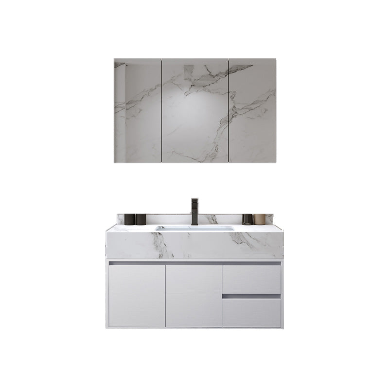 Wall Mount Wood Sink Vanity Modern Bathroom Sink Vanity with Mirror Vanity & Faucet & Mirror Cabinet https: res.litfad.com site img item 2023 02 24 7639876 1200x1200.jpg Clearhalo 'Bathroom Remodel & Bathroom Fixtures' 'Bathroom Vanities' 'bathroom_vanities' 'Home Improvement' 'home_improvement' 'home_improvement_bathroom_vanities' 7639876