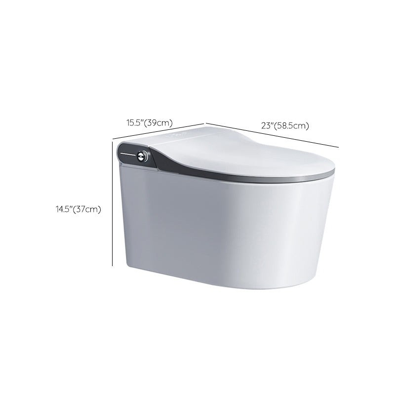 Contemporary Floor Standing Bidet White Ceramic with Bidet And Seat Horizontal Clearhalo 'Bathroom Remodel & Bathroom Fixtures' 'Bidets' 'Home Improvement' 'home_improvement' 'home_improvement_bidets' 'Toilets & Bidets' 7644373