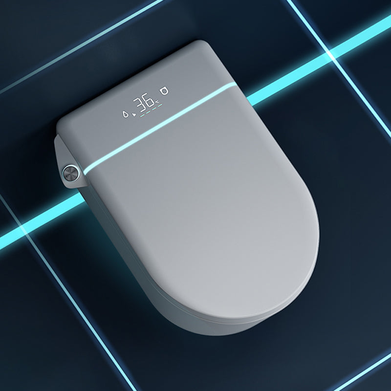 Contemporary White Wall Mounted Bidet Horizontal Ceramic with Bidet And Seat Clearhalo 'Bathroom Remodel & Bathroom Fixtures' 'Bidets' 'Home Improvement' 'home_improvement' 'home_improvement_bidets' 'Toilets & Bidets' 7644377