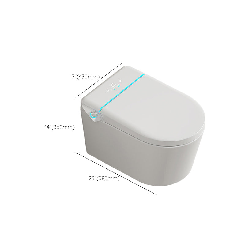 Contemporary White Wall Mounted Bidet Horizontal Ceramic with Bidet And Seat Clearhalo 'Bathroom Remodel & Bathroom Fixtures' 'Bidets' 'Home Improvement' 'home_improvement' 'home_improvement_bidets' 'Toilets & Bidets' 7644386