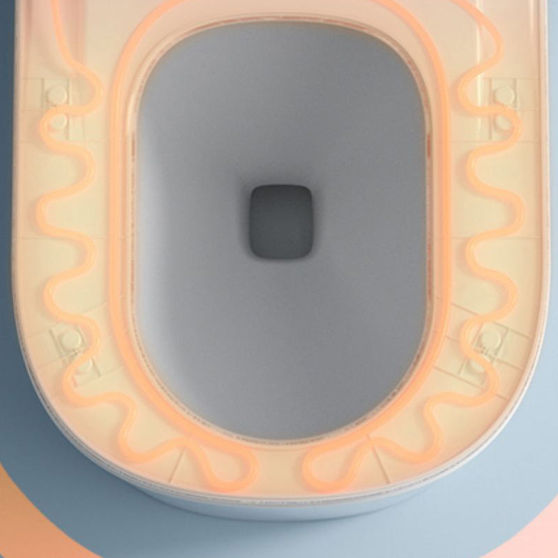 Contemporary White Floor Mount Bidet Elongated Horizontal with Bidet And Seat Clearhalo 'Bathroom Remodel & Bathroom Fixtures' 'Bidets' 'Home Improvement' 'home_improvement' 'home_improvement_bidets' 'Toilets & Bidets' 7645839