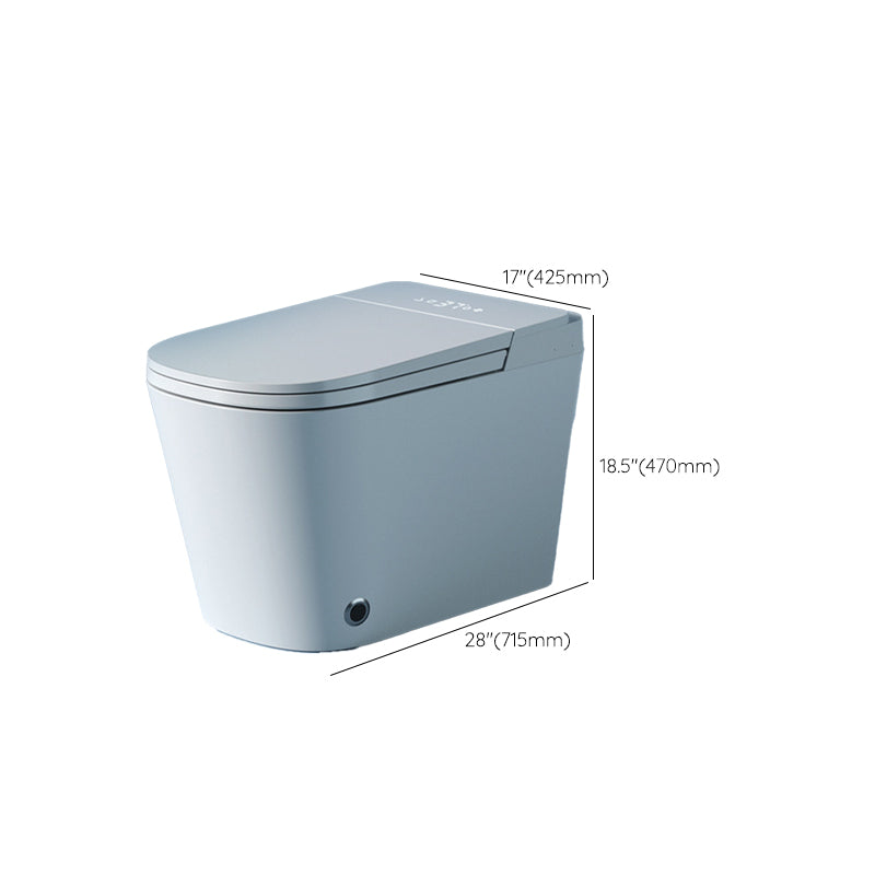 Contemporary White Floor Mount Bidet Elongated Horizontal with Bidet And Seat Clearhalo 'Bathroom Remodel & Bathroom Fixtures' 'Bidets' 'Home Improvement' 'home_improvement' 'home_improvement_bidets' 'Toilets & Bidets' 7645840