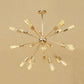 18/21 Lights Iron Chandelier Light Farmhouse Copper/Gold Finish Sputnik Ceiling Fixture for Dining Room 21 Gold Clearhalo 'Cast Iron' 'Ceiling Lights' 'Chandeliers' 'Industrial Chandeliers' 'Industrial' 'Metal' 'Middle Century Chandeliers' 'Rustic Chandeliers' 'Tiffany' Lighting' 764585