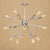 18/21 Lights Iron Chandelier Light Farmhouse Copper/Gold Finish Sputnik Ceiling Fixture for Dining Room 18 Chrome Clearhalo 'Cast Iron' 'Ceiling Lights' 'Chandeliers' 'Industrial Chandeliers' 'Industrial' 'Metal' 'Middle Century Chandeliers' 'Rustic Chandeliers' 'Tiffany' Lighting' 764599
