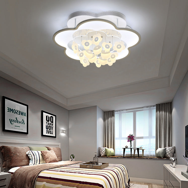 Blossom Adult Kid Bedroom Ceiling Light Acrylic Modern LED Flushmount Light Fixture Clearhalo 'Ceiling Lights' 'Close To Ceiling Lights' 'Close to ceiling' 'Flush mount' Lighting' 76619