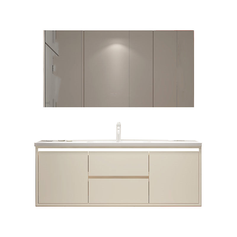 Wall Mount Wood Sink Vanity Modern Bathroom Vanity Set with Mirror Vanity & Faucet & Mirror Cabinet https: res.litfad.com site img item 2023 02 04 7667252 1200x1200.jpg Clearhalo 'Bathroom Remodel & Bathroom Fixtures' 'Bathroom Vanities' 'bathroom_vanities' 'Home Improvement' 'home_improvement' 'home_improvement_bathroom_vanities' 7667252
