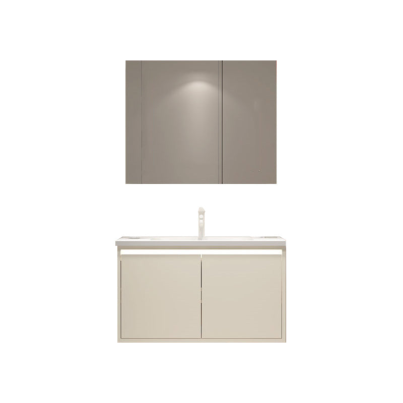 Wall Mount Wood Sink Vanity Modern Bathroom Vanity Set with Mirror Vanity & Faucet & Mirror Cabinet https: res.litfad.com site img item 2023 02 27 7667260 1200x1200.jpg Clearhalo 'Bathroom Remodel & Bathroom Fixtures' 'Bathroom Vanities' 'bathroom_vanities' 'Home Improvement' 'home_improvement' 'home_improvement_bathroom_vanities' 7667260