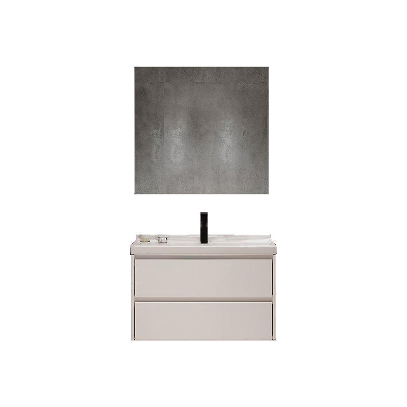 Wood Glam Sink Vanity Freestanding Bathroom Sink Vanity with Mirror Vanity & Faucet & Mirror Cabinet https: res.litfad.com site img item 2023 02 12 7667284 1200x1200.jpg Clearhalo 'Bathroom Remodel & Bathroom Fixtures' 'Bathroom Vanities' 'bathroom_vanities' 'Home Improvement' 'home_improvement' 'home_improvement_bathroom_vanities' 7667284