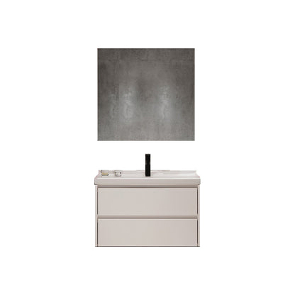 Wood Glam Sink Vanity Freestanding Bathroom Sink Vanity with Mirror Vanity & Faucet & Mirror Cabinet https: res.litfad.com site img item 2023 02 12 7667284 1200x1200.jpg Clearhalo 'Bathroom Remodel & Bathroom Fixtures' 'Bathroom Vanities' 'bathroom_vanities' 'Home Improvement' 'home_improvement' 'home_improvement_bathroom_vanities' 7667284