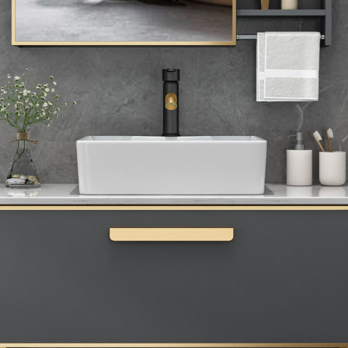 Metal Glam Sink Vanity Freestanding Faucet Included Bathroom Sink Vanity Clearhalo 'Bathroom Remodel & Bathroom Fixtures' 'Bathroom Vanities' 'bathroom_vanities' 'Home Improvement' 'home_improvement' 'home_improvement_bathroom_vanities' 7667341