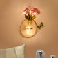 Multicolored Floral Wall String Light Rustic Clear Glass Shade Twinkle Light for Cafe Clearhalo 'Wall Lamps & Sconces' 'Wall Lights' Lighting' 767445