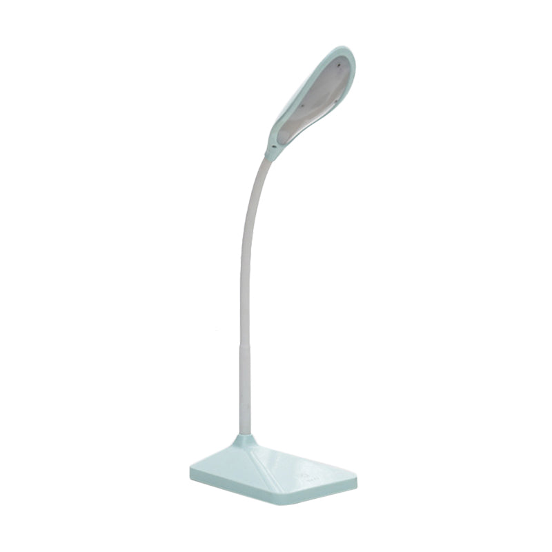 Simple Design Study LED Desk Lamp Touch Control Rechargeable Bedside Reading Light in Blue/Pink/White Clearhalo 'Desk Lamps' 'Lamps' Lighting' 767527