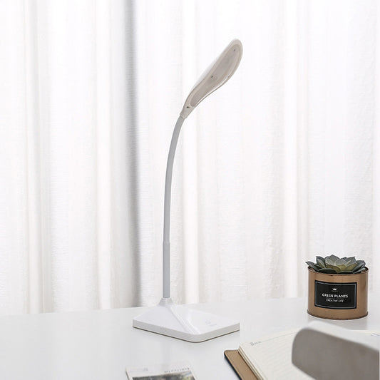 Simple Design Study LED Desk Lamp Touch Control Rechargeable Bedside Reading Light in Blue/Pink/White Clearhalo 'Desk Lamps' 'Lamps' Lighting' 767530