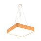 12"/16"/19.5" Wide Wooden Square Suspension Lighting Modern Led Beige Hanging Pendant Lamp Kit in White/Warm/Natural Light Clearhalo 'Ceiling Lights' 'Modern Pendants' 'Modern' 'Pendant Lights' 'Pendants' Lighting' 767690