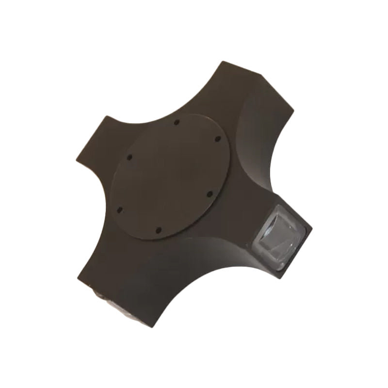 3/4 Lights Corridor Wall Light Sconce with Geometric Metallic Shade Black Finish Wall Lamp Clearhalo 'Cast Iron' 'Glass' 'Industrial' 'Modern wall lights' 'Modern' 'Tiffany' 'Traditional wall lights' 'Wall Lamps & Sconces' 'Wall Lights' Lighting' 767799