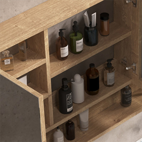 Mid Century Modern Sink Vanity Wall Mount Bathroom Sink Vanity with Mirror Clearhalo 'Bathroom Remodel & Bathroom Fixtures' 'Bathroom Vanities' 'bathroom_vanities' 'Home Improvement' 'home_improvement' 'home_improvement_bathroom_vanities' 7678484