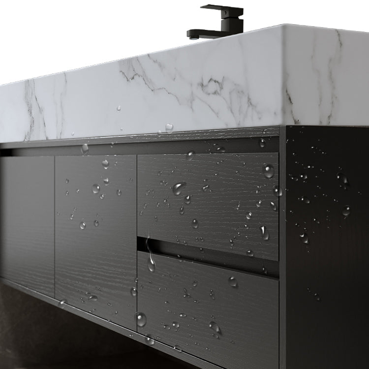 Modern Wall Mount Bathroom Sink Vanity Wood Sink Vanity with Mirror Clearhalo 'Bathroom Remodel & Bathroom Fixtures' 'Bathroom Vanities' 'bathroom_vanities' 'Home Improvement' 'home_improvement' 'home_improvement_bathroom_vanities' 7678522