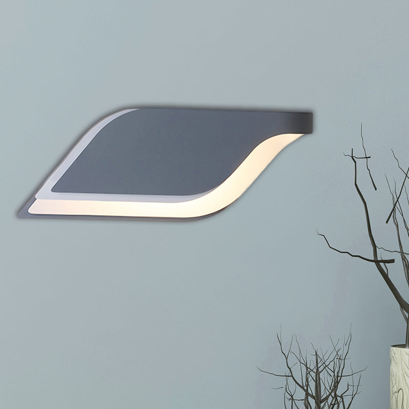 Leaf Wall Mounted Lamp Nordic Metal 1 Light Sconce Light Fixture in Yellow/Grey/Green Clearhalo 'Cast Iron' 'Glass' 'Industrial' 'Modern wall lights' 'Modern' 'Tiffany' 'Traditional wall lights' 'Wall Lamps & Sconces' 'Wall Lights' Lighting' 767873