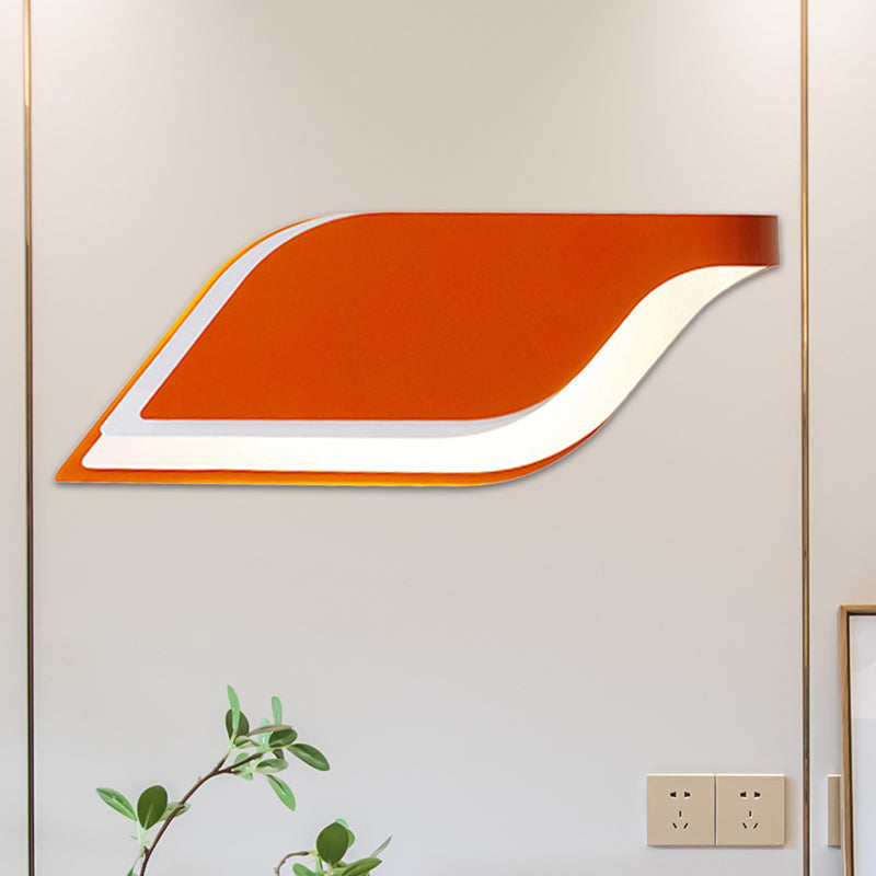 Leaf Wall Mounted Lamp Nordic Metal 1 Light Sconce Light Fixture in Yellow/Grey/Green Clearhalo 'Cast Iron' 'Glass' 'Industrial' 'Modern wall lights' 'Modern' 'Tiffany' 'Traditional wall lights' 'Wall Lamps & Sconces' 'Wall Lights' Lighting' 767877